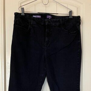 Not Your Daughter's Jeans Marilyn straight leg black jeans